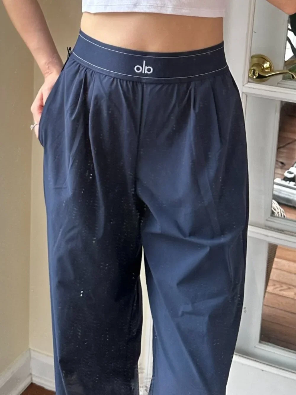 🛴NWT Authentic🎏 ALO Yoga Suit Up Trouser Navy Blue (Regular)